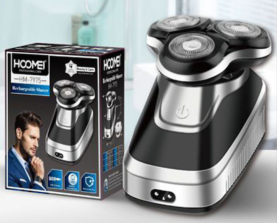 Hoomei HM-7975 Rotating Electric Shaver Face Rechargeable