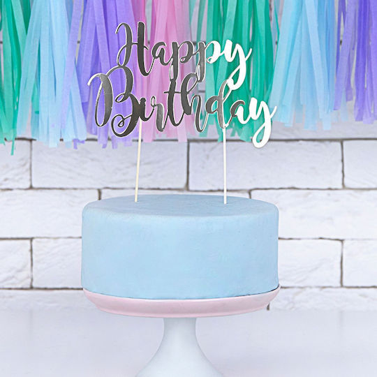 PartyDeco Happy Birthday Dekoratives für Torte