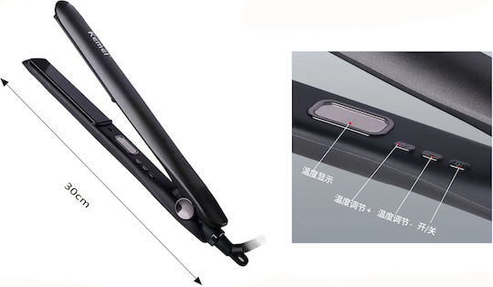 Kemei KM-959 Πρέσα Μαλλιών με Κεραμικές Πλάκες 35W