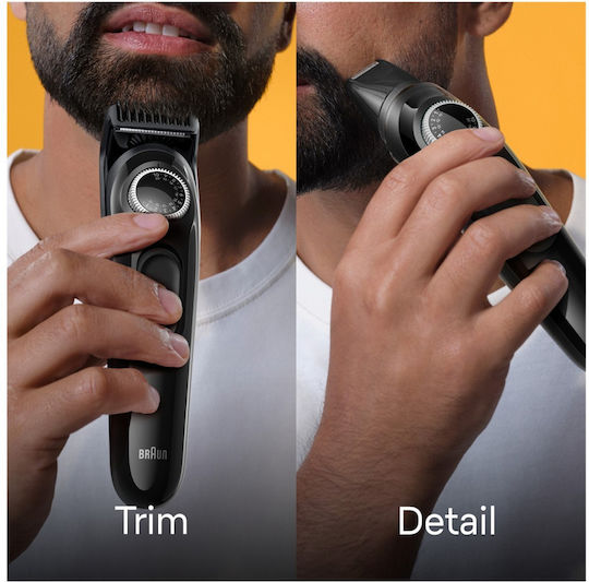 Braun Series 3 Trimmer Μηχανή Επαναφορτιζόμενη Black / Vibrant BT3421