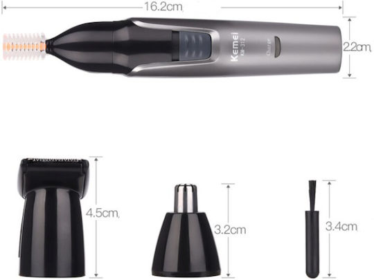 Kemei Trimmer Μηχανή Επαναφορτιζόμενη KM-312