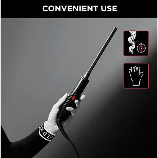 Rowenta x Karl Lagerfeld Hair Curling Iron 10mm 25W CF311L