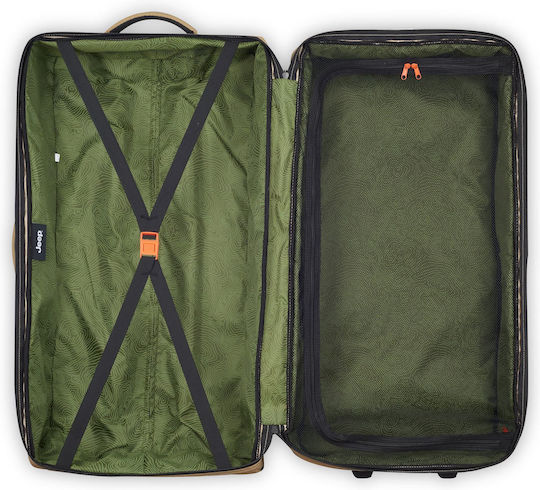 Delsey Jeep Reisetasche 96Es Warm Sand mit Rädern Stoff L82xB34xH41.4cm