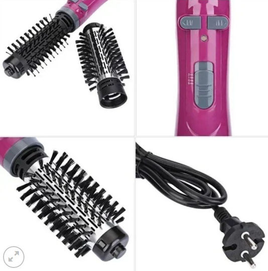 Kemei Electric Brush with Air & Rotating Head for Straightening and Curls 1000W