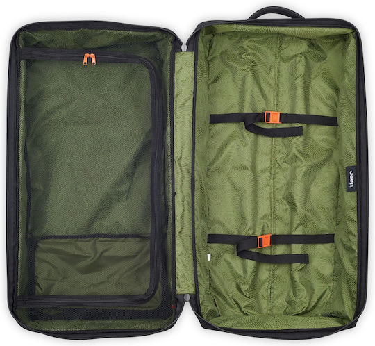 Delsey Jeep Sack Voyage 92lt Black with Wheels Fabric L82xW34xH41.5cm