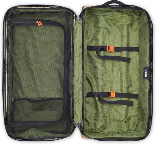 Delsey Jeep Sack Voyage 64lt Warm Sand with Wheels Fabric L72xW29.5xH36.5cm