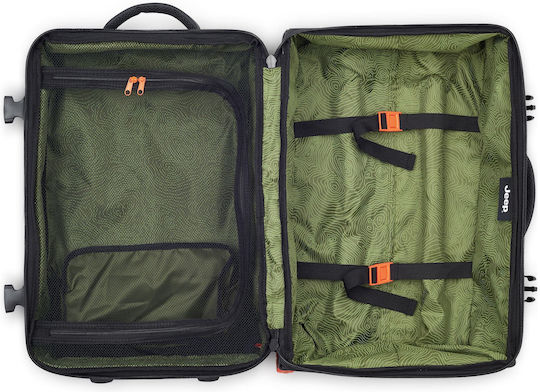 Delsey Jeep Σακ Βουαγιάζ 38lt Black με Ρόδες Υφασμάτινο Μ55xΠ25xΥ37εκ.