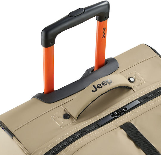 Delsey Jeep Reisetasche 96Es Warm Sand mit Rädern Stoff L82xB34xH41.4cm