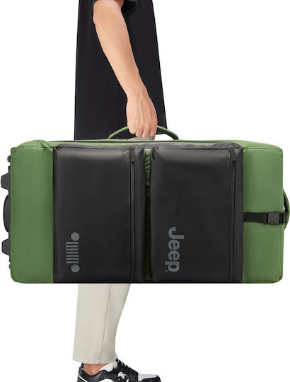 Delsey Jeep Reisetasche 64Es Elm Green mit Rädern Stoff L73xB30xH36.5cm