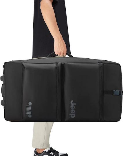 Delsey Jeep Sack Voyage 96lt Black with Wheels Fabric L82xW34xH41.5cm