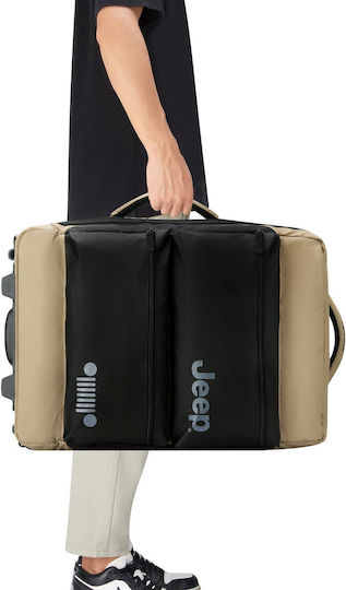 Delsey Jeep Sack Voyage 37lt Warm Sand with Wheels Fabric L55xW25xH37cm