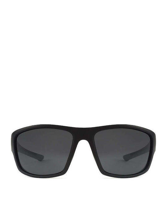 Polareye PTE2152 Men's Sunglasses with Plastic Frame Black / Grey