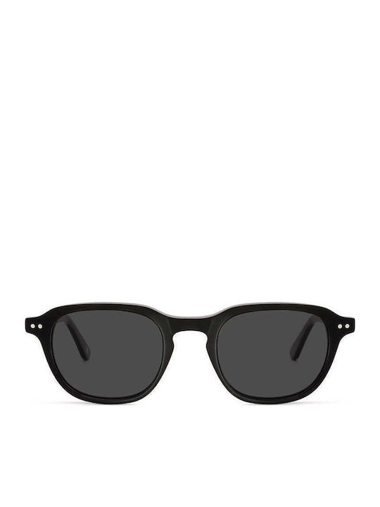 Polareye Unisex Sunglasses with Black Plastic Frame and Black Polarized Lens AT8092