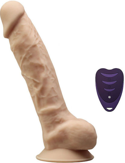 SilexD Model 1 Realistic Vibrator with Remote Control 20cm Flesh