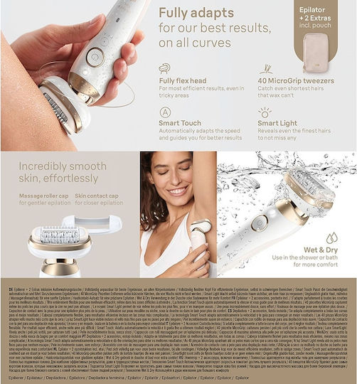 Braun Silk Epil 9 Flex Epilator Machine Epilator for Face & Body SES9-011/3D
