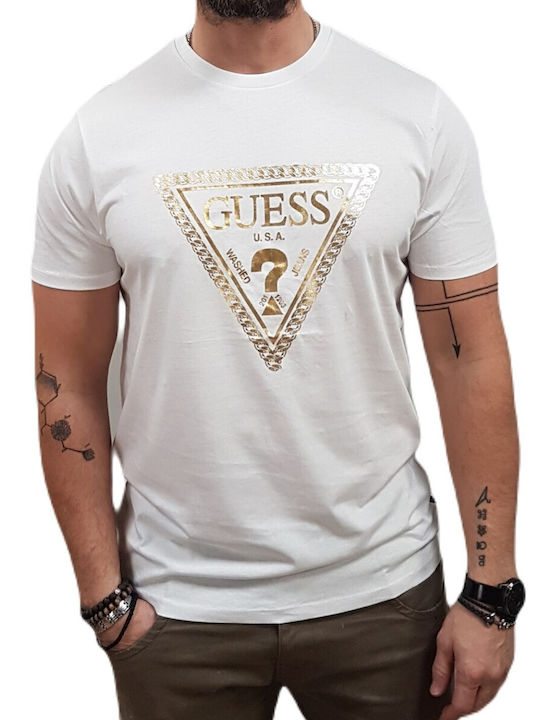 Guess Triangle T-shirt White