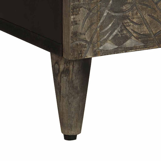 vidaXL Στήλη Μπάνιου Δαπέδου Μ38xΒ33xΥ160cm Μαύρη