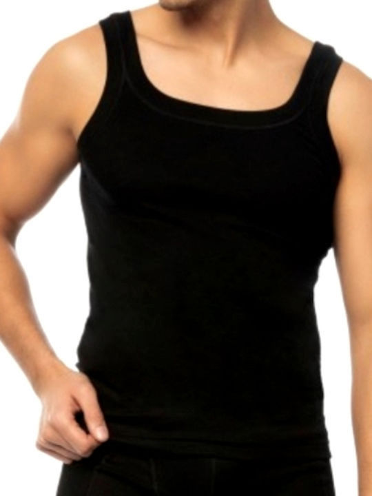 Tricou de corp pentru bărbați Fără Mâneci Negru