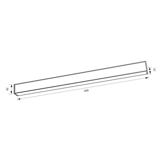 Vivalux Commercial Linear LED Ceiling Light 18W Natural White