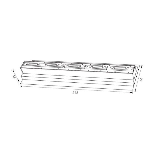 Vivalux Commercial Linear LED Ceiling Light 15W Natural White