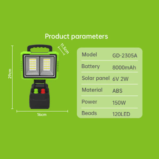 Solar LED Floodlight 150W