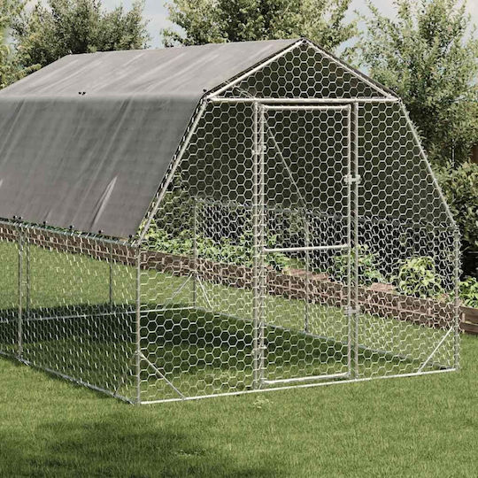 vidaXL 3328521 Galvanized Steel Cage for Birds 250x400x225cm