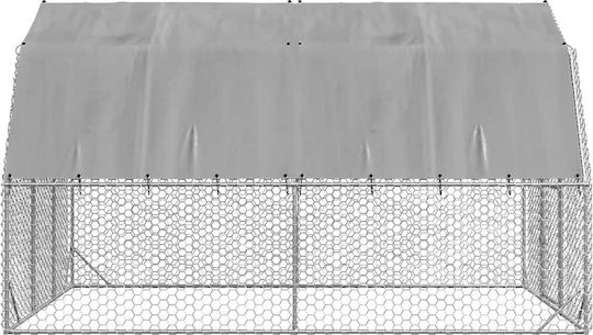 vidaXL 3328521 Galvanized Steel Cage for Birds 250x400x225cm