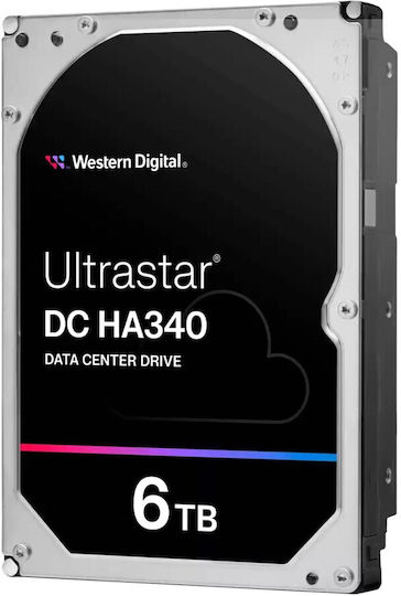 Western Digital Ultrastar DC HA340 6TB HDD Σκληρός Δίσκος 3.5" SATA III 7200rpm με 256MB Cache για NAS / Server / Καταγραφικό 0B47077