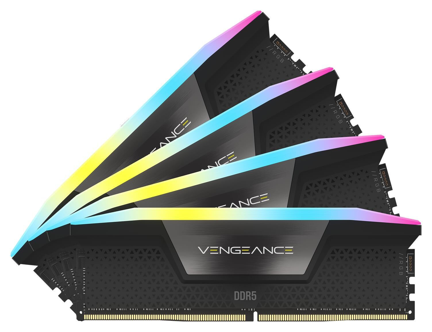 Corsair Vengeance RGB XMP 128GB DDR5 RAM cu 4 module (4x32GB) și