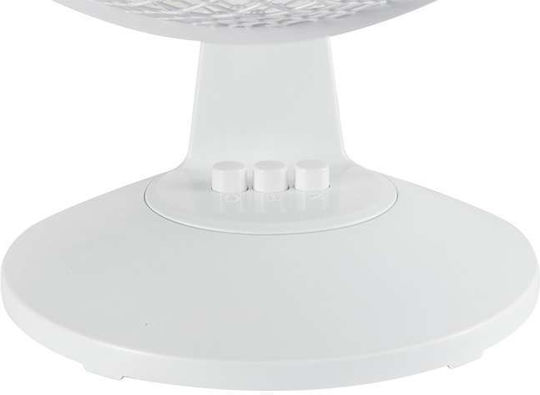 Midea Επιτραπέζιος Ανεμιστήρας 25W Διαμέτρου 23cm Λευκός