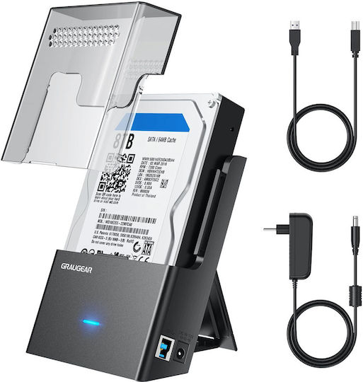 Graugear Hard Drive Docking Station SATA 2.5" / 3.5" with Connection USB-C (G-3502-AC)