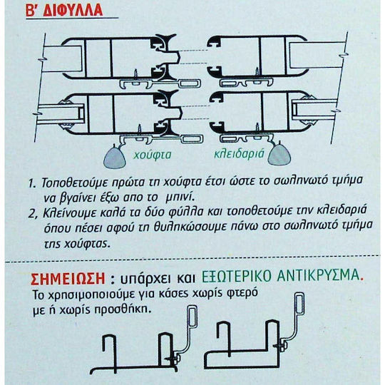 Încuietoare glisantă ovală neagră din aluminiu Cal Doublex