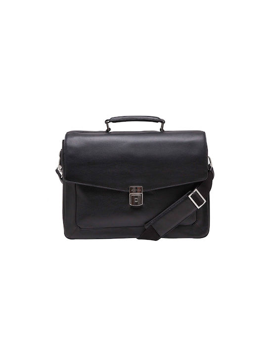 Leather Professional Bag Le Tanneur TBN 4200 Black