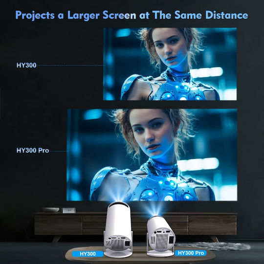 4k Mini Projector Magcubic Hy300 Pro Android 11 Dual Wifi6 260ansi Allwinner H713 Bt5.0 1080p 1280*720p Home Cinema Outdoor Projector