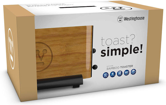 Westinghouse WKTTF04BB Prăjitor de pâine 2 sloturi 1400W Negru