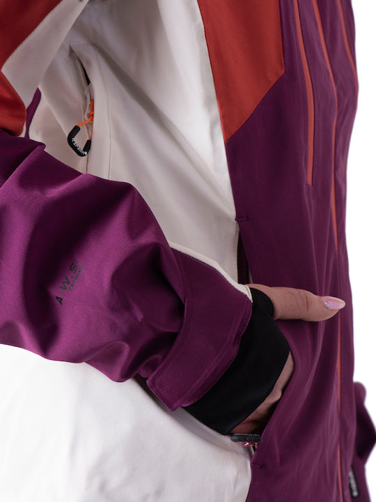 Icepeak 53195364-790 Γυναικείο Μπουφάν για Σκι & Snowboard Πολύχρωμο