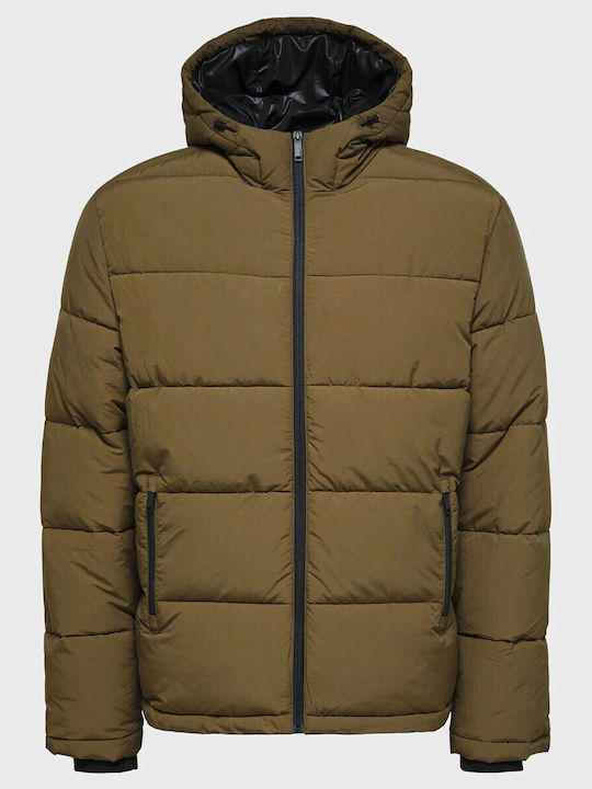 Зимно Puffer Каки Мъжки Якета