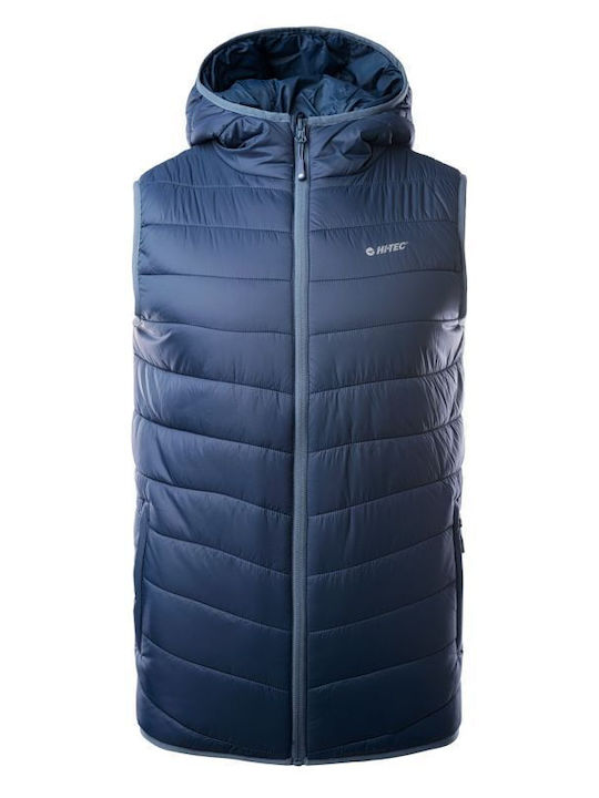 Sinlus Ärmellos Winter Jacke Puffer Winddicht Marineblau