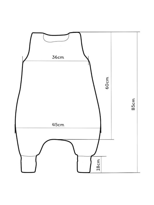 Jukki Winter Sleeping Bag with Feet 2.5 Tog Grey