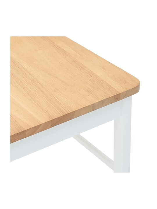 Dining Room Wooden Chair White 42.5x48x94cm 2pcs