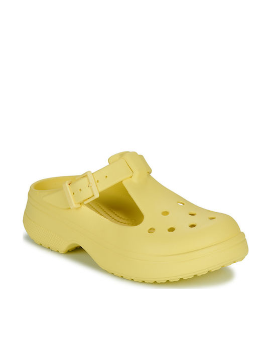 Crocs Classic Mary Jane Women's Clogs Yellow