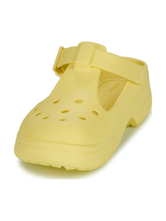 Crocs Classic Mary Jane Women's Clogs Yellow