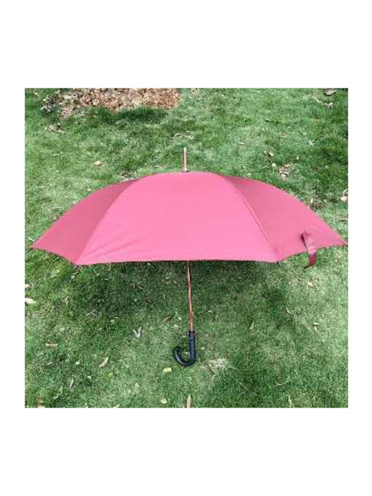 Automatic Umbrella with Walking Stick Black