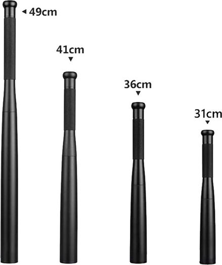 Baseball Bat Led Flashlight 36 Cm Self-defense