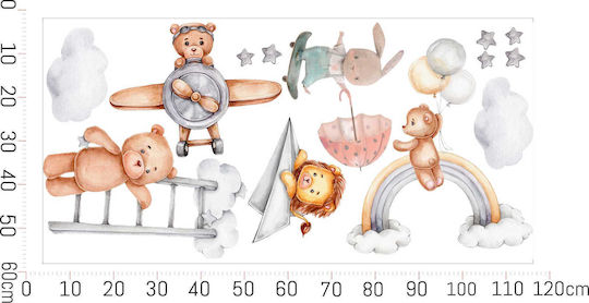 Decowalls Kinder Wandsticker Wand 60x120cm