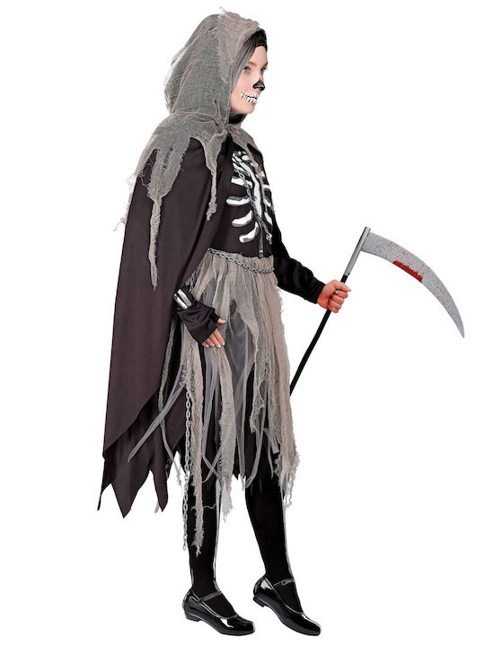 Kids Carnival Costume GRIM REAPER DELUXE SKELETON