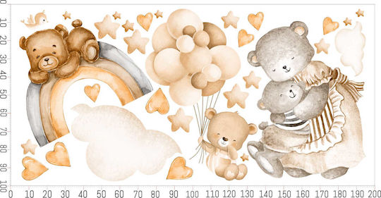 Decowalls Kinder Wandsticker Wand 100x200cm