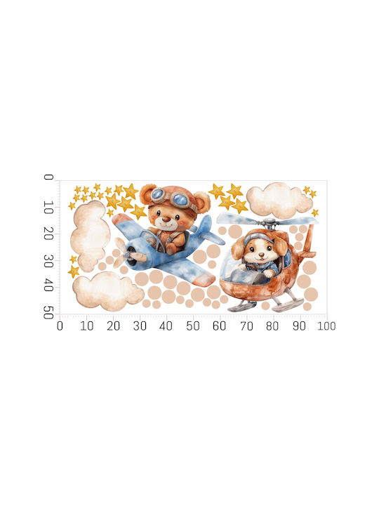Decowalls Kinder Wandsticker Wand 50x100cm Decowalls Kinder Wandsticker Wand 50x100cm