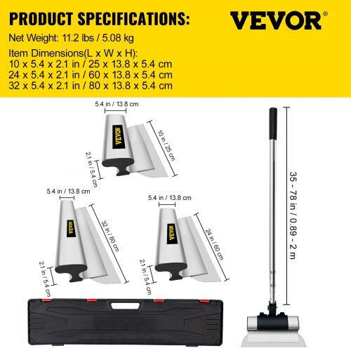 Vevor Spatula Inox cu Mâner de Plastic DBSNZGD102432BCAHV0