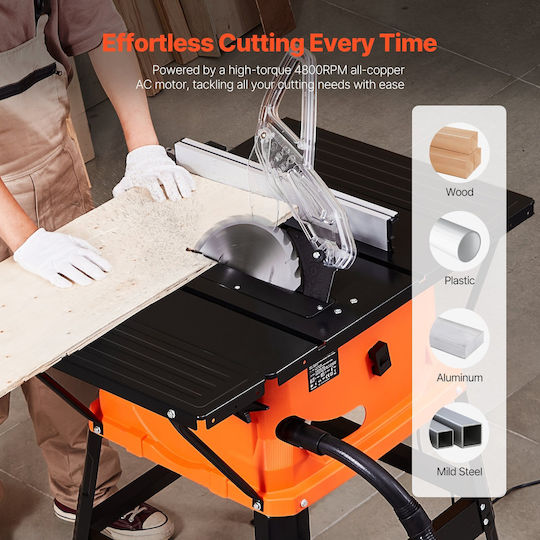 Vevor Battery Powered Bench Saw 1800W & Cutting Disc Diameter 254mm MGTJGDZJ10YCA9SCGV2